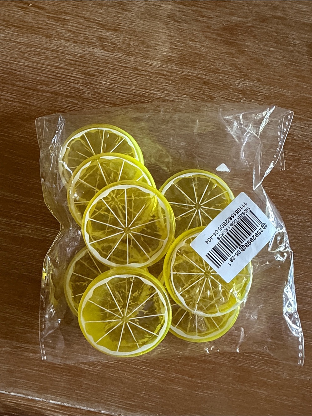 Yellow Lemon Slice Cup Markers - Home Party Supplies